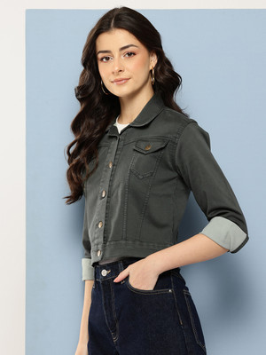 Aarika Full Sleeve Printed Women Denim Jacket