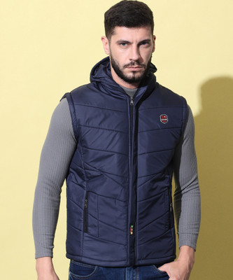 NYSINE Half Sleeve Solid Men Jacket