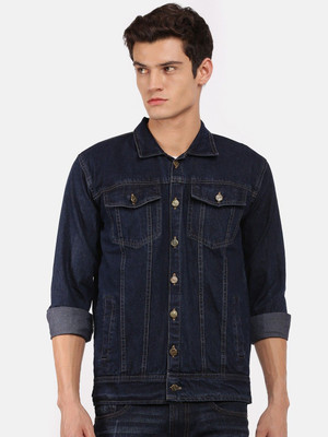 ANISHANFASHIONS 3/4th Sleeve Washed Men Denim Jacket