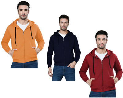 IndiWeaves Full Sleeve Solid Men Jacket