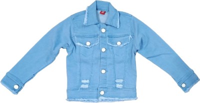 TUFAN Full Sleeve Embroidered Girls Denim Jacket