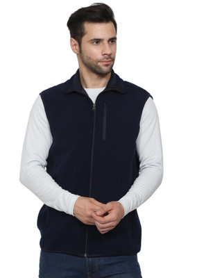 NU9 Sleeveless Solid Men Jacket