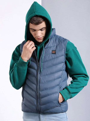 The Indian Garage Co. Sleeveless Solid Men Jacket