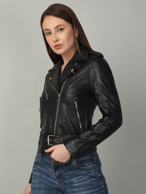 Teakwood Leathers Full Sleeve Solid Women Jacket