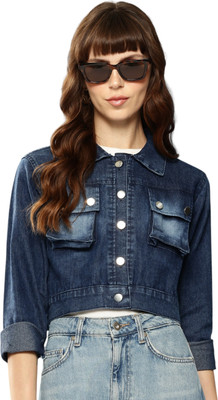 Aarika Full Sleeve Solid Women Denim Jacket