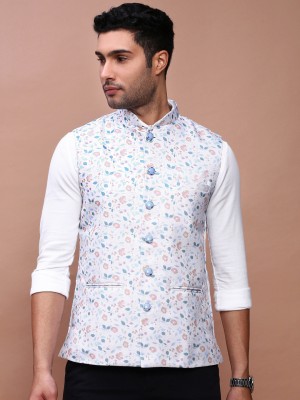 Showoff Sleeveless Printed Men Jacket