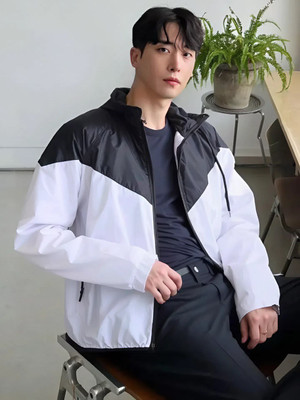 Eddicted Full Sleeve Colorblock Men Jacket