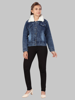 jean jacket with soft sleeves