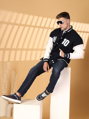 CHKOKKO Full Sleeve Colorblock Men Jacket