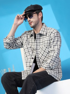 CHKOKKO Full Sleeve Checkered Men Jacket