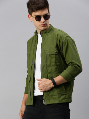 VOXATI Full Sleeve Solid Men Denim Jacket