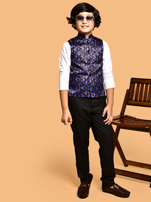 PRINTCULTR Sleeveless Printed Boys Jacket