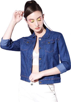 Tripursundari Fashion Full Sleeve Solid Women Denim Jacket