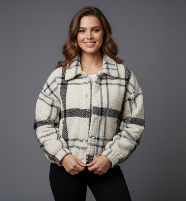 Wineberry Full Sleeve Self Design Women Jacket