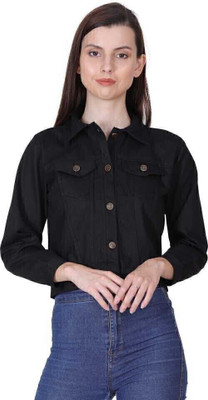 Evergreen trend 3/4th Sleeve Solid Women Denim Jacket