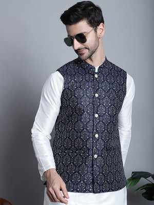 Jompers Sleeveless Printed Men Jacket