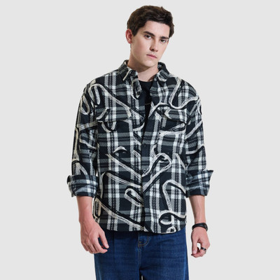 Snitch Full Sleeve Checkered Men Jacket