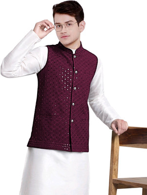 TRUST OUS Sleeveless Printed Men Jacket