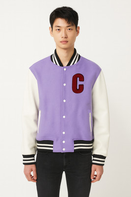 MG Trends Full Sleeve Solid, Striped Men Jacket