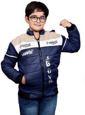 IAC Full Sleeve Printed, Colorblock Boys Jacket