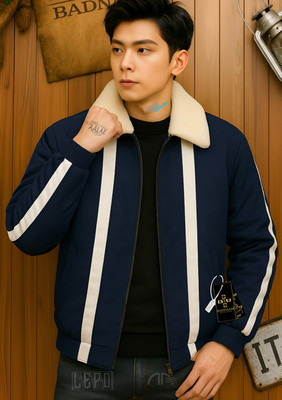 Badnaam Full Sleeve Striped Men Jacket