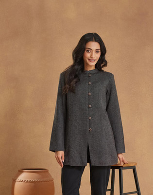 Fabindia Full Sleeve Solid Women Jacket