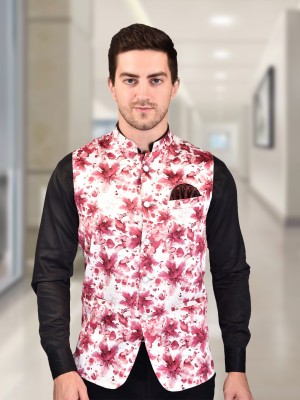 Svatantra Sleeveless Printed Men Jacket