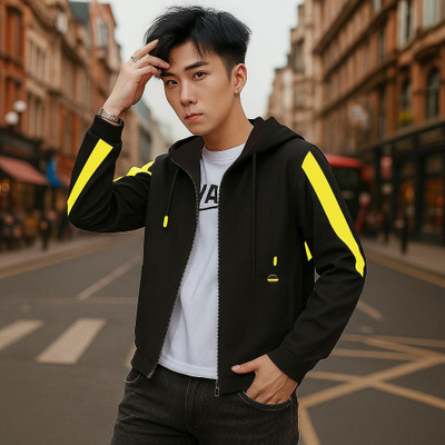 BLACK HUNTER Full Sleeve Colorblock Men Jacket