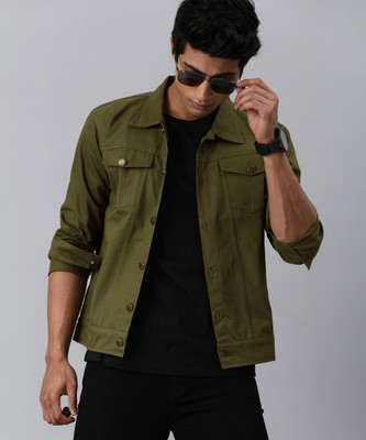 VOXATI Full Sleeve Solid Men Denim Jacket