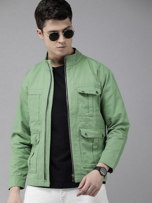 VOXATI Full Sleeve Solid Men Denim Jacket