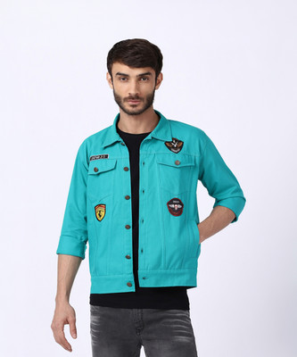 VOXATI Full Sleeve Solid Men Denim Jacket