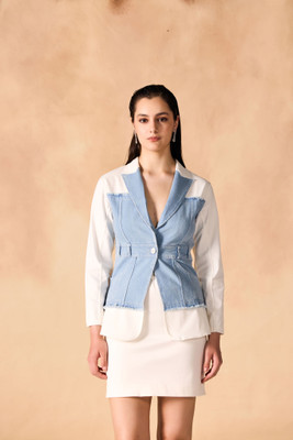 SAMMYUKK Full Sleeve Solid Women Denim Jacket