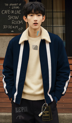 Jammy & Kammo Full Sleeve Striped Men Jacket