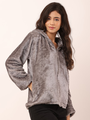 CLILUXE Full Sleeve Solid Women Jacket