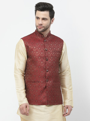 Badoliya & Sons Sleeveless Printed Men Jacket