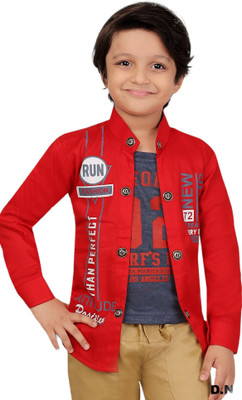 FASHION GRAB Full Sleeve Printed Boys Jacket