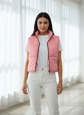 ELIstyles Sleeveless Solid Women Jacket