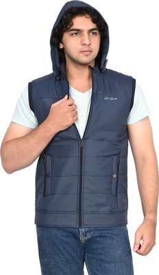 FABARSH Half Sleeve Solid Men Jacket