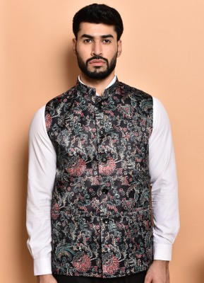 Svatantra Sleeveless Printed Men Jacket