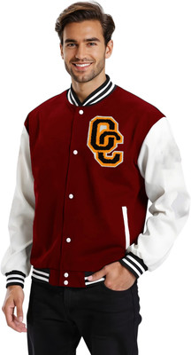 Oiin Full Sleeve Printed, Colorblock Men Jacket