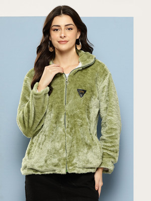 Sangria Full Sleeve Woven Design Women Jacket