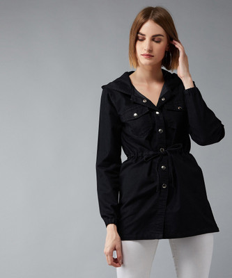 DOLCE CRUDO Full Sleeve Solid Women Denim Jacket