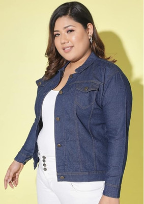 Tripursundari Fashion Full Sleeve Solid Women Denim Jacket