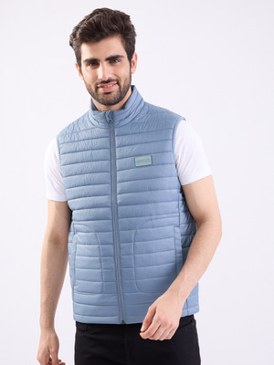 Spykar Sleeveless Solid Men Jacket