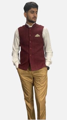 gargian master cut Sleeveless Solid Men Jacket