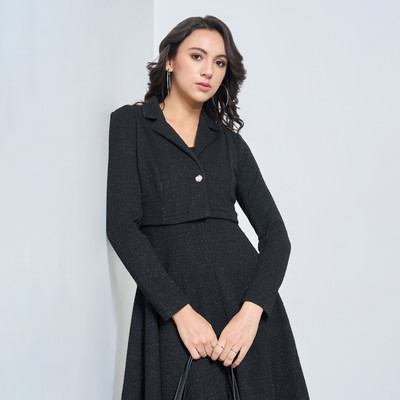 Honey By Pantaloons Full Sleeve Solid Women Jacket