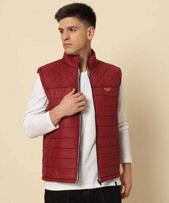 HEMLOCK Sleeveless Self Design Men Jacket