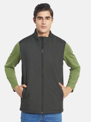 METTLE Sleeveless Solid Men Jacket