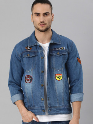 VOXATI Full Sleeve Solid Men Denim Jacket