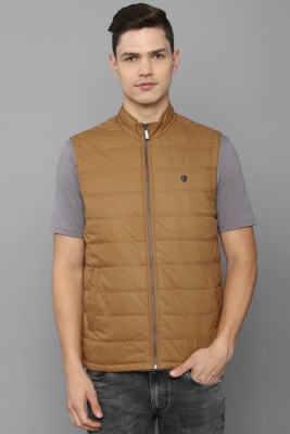 LOUIS PHILIPPE Sleeveless Textured Men Jacket